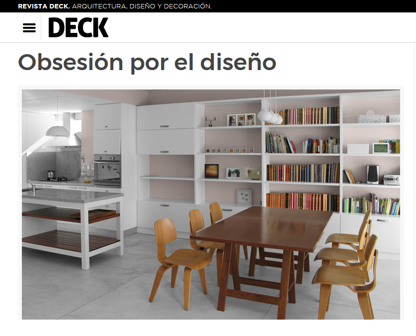 Obsesión por el diseño Revista Deck