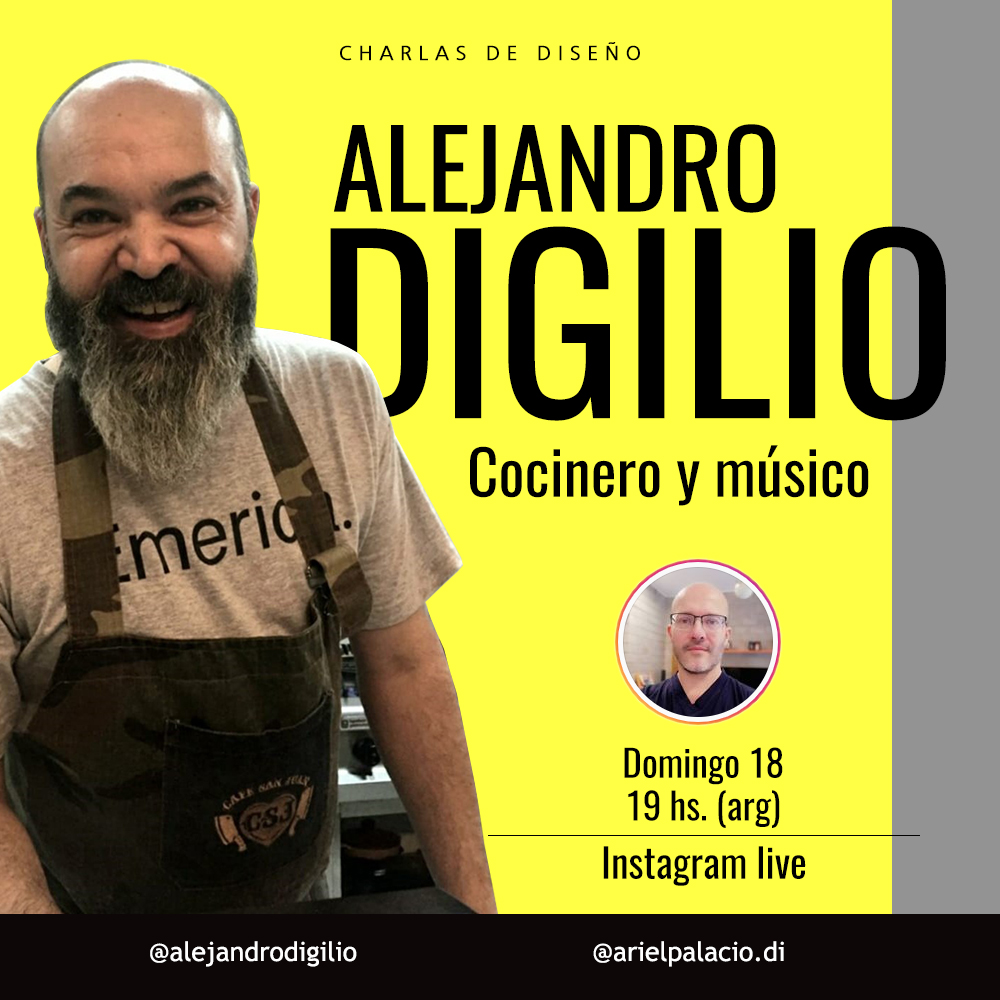 ALEJANDRO DIGILIO, COCINERO Y MÚSICO